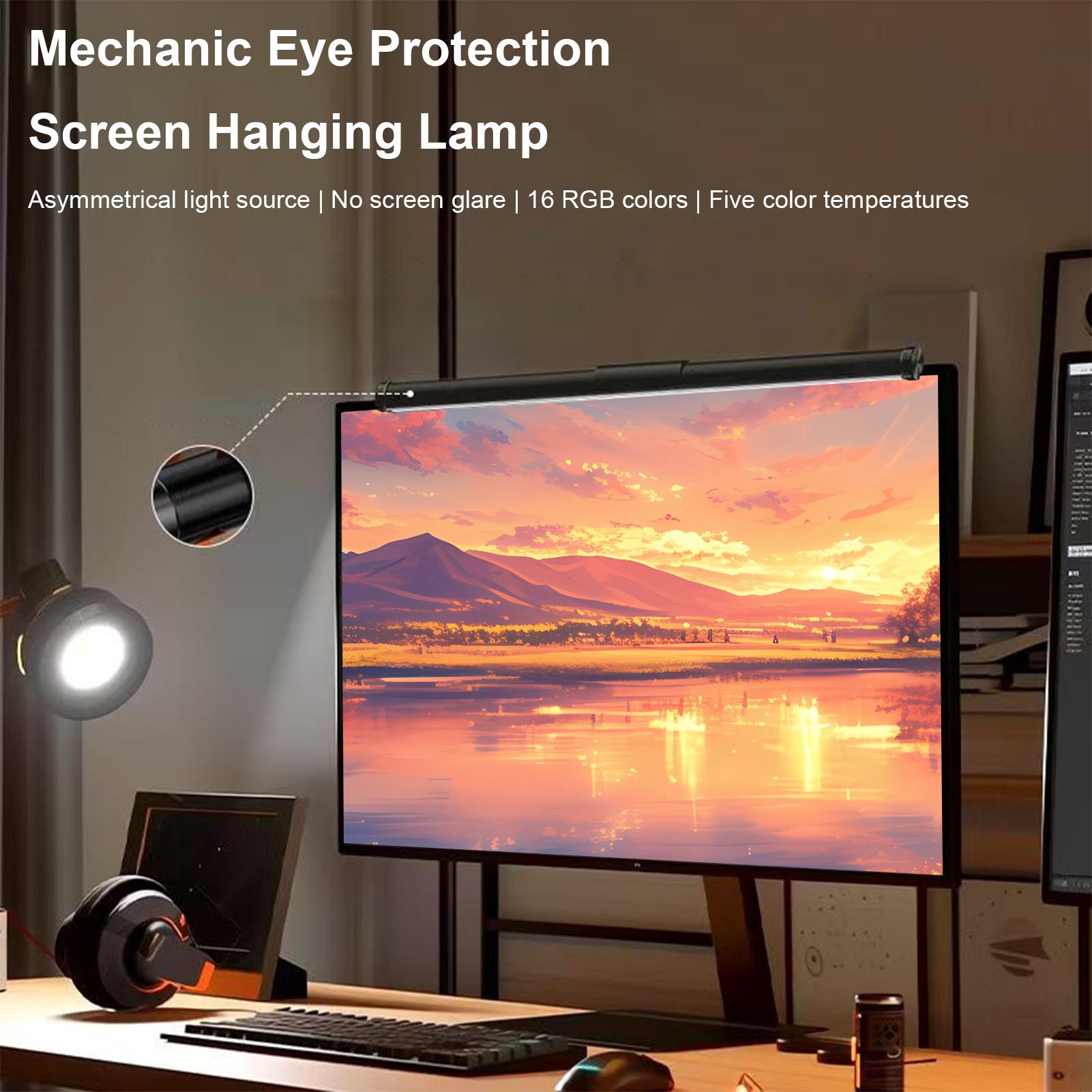 Home Office Lamp - Lampa do monitora komputerowego, 3 kolory,