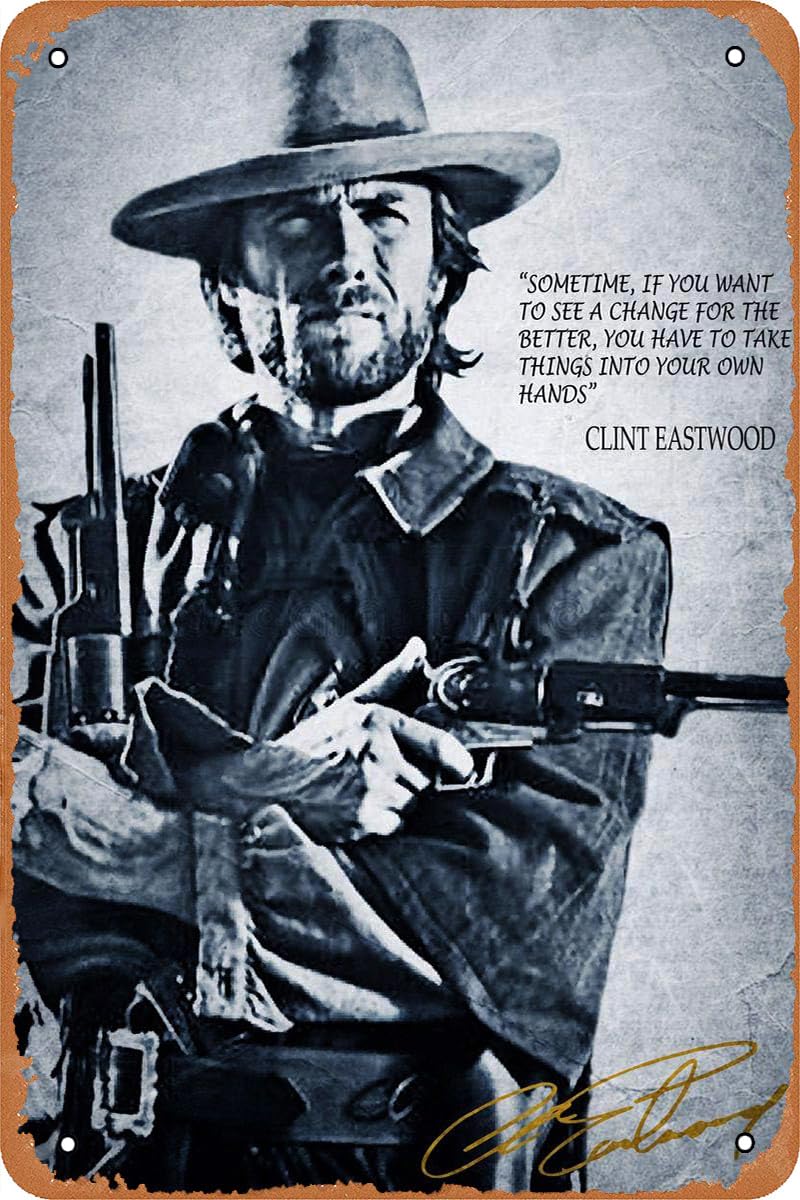 Home Office Quotes - Cytat Clinta Eastwooda Motywacyjny Plakat Filmowy