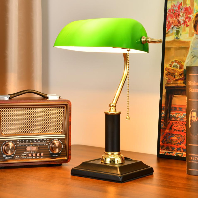 Home Office Lamp - Vintage Republikańska Szanghajska Amerykańska Retro Lampa