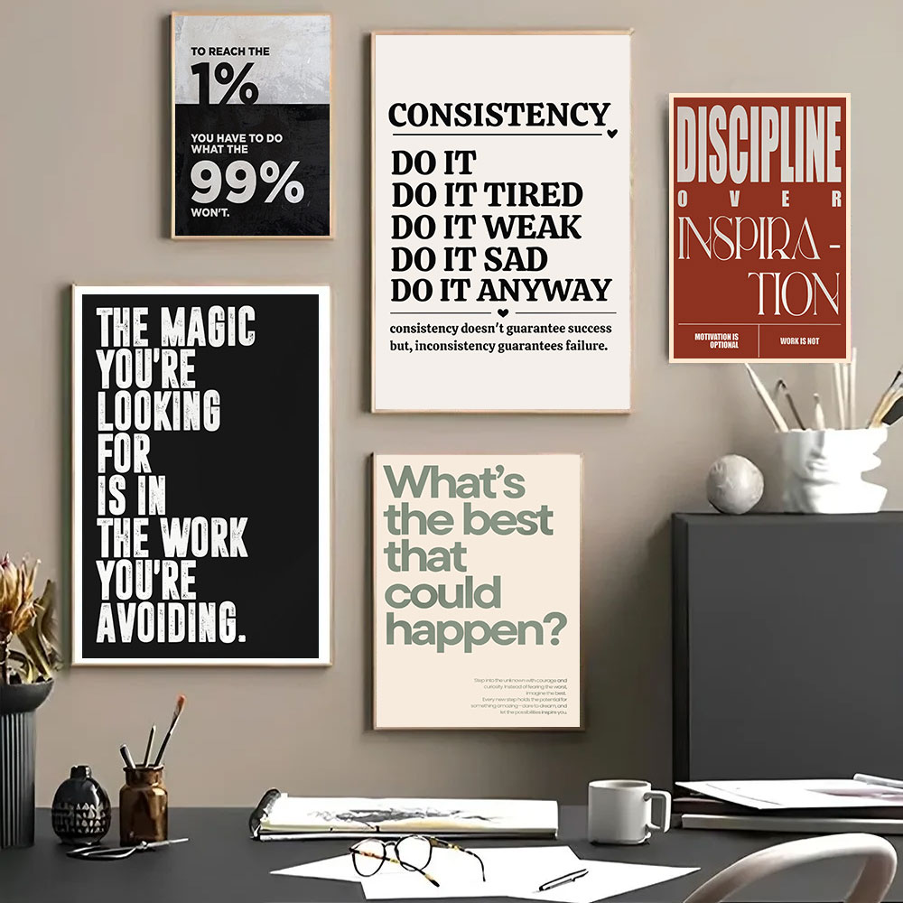 Home Office Quotes - Minimalistyczne motywacyjne cytaty, inspirujące grafiki z