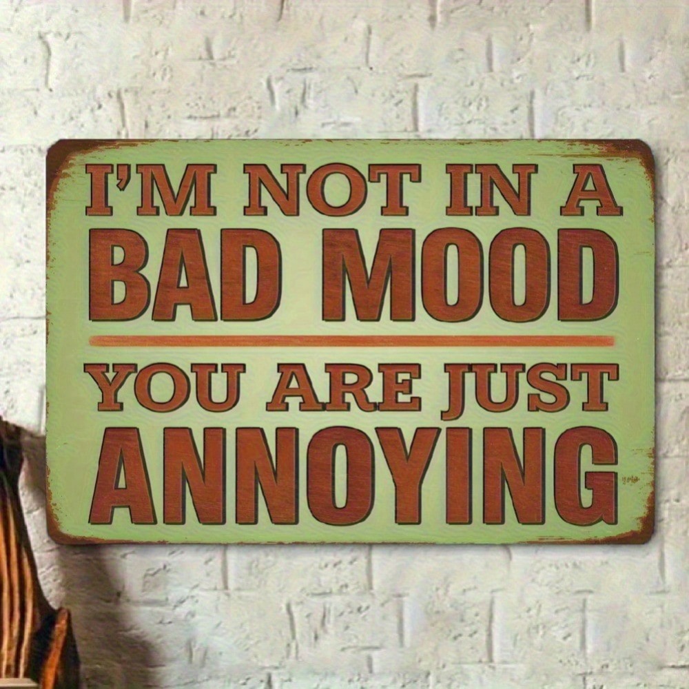 Home Office Quotes - Zabawna blaszana tabliczka w stylu vintage
