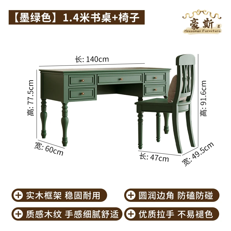 Biurko w stylu vintage 2w1, z  – Home Office With Two Desks recenzja i cena