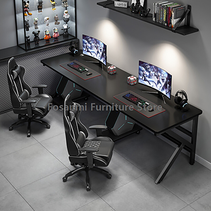 Duży biurko komputerowe dla gr – Home Office With Two Desks recenzja i cena