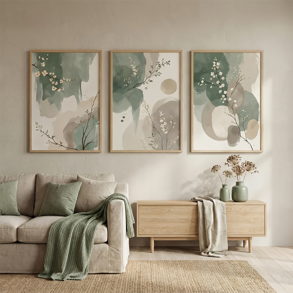 3 szt. Obraz na płótnie w styl – Home Office With Plants recenzja i cena