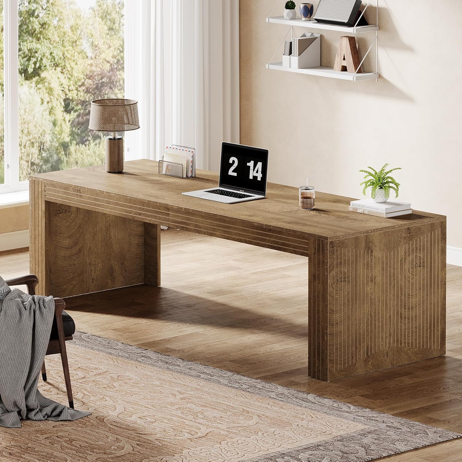 # 79-calowe, bardzo długie biu – Home Office With Two Desks recenzja i cena