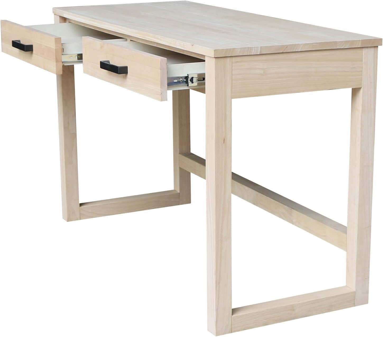Stół roboczy z litego drewna z – Home Office With Two Desks recenzja i cena