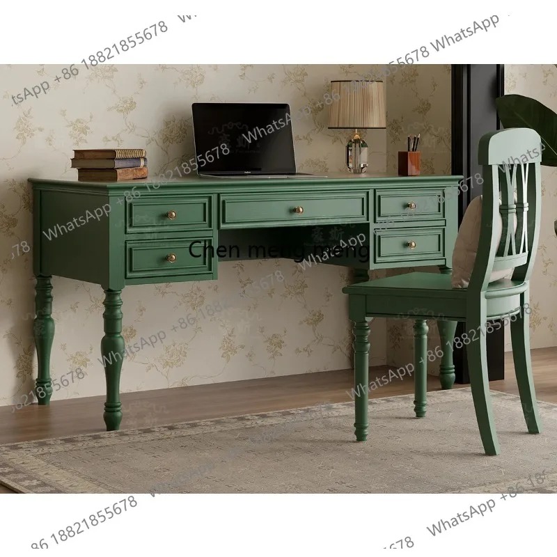 E136 Biurko w stylu vintage 2w – Home Office With Two Desks recenzja i cena