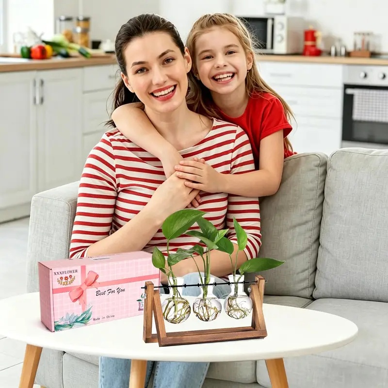 Drewniany stojak, zestaw do hy – Home Office With Plants recenzja i cena