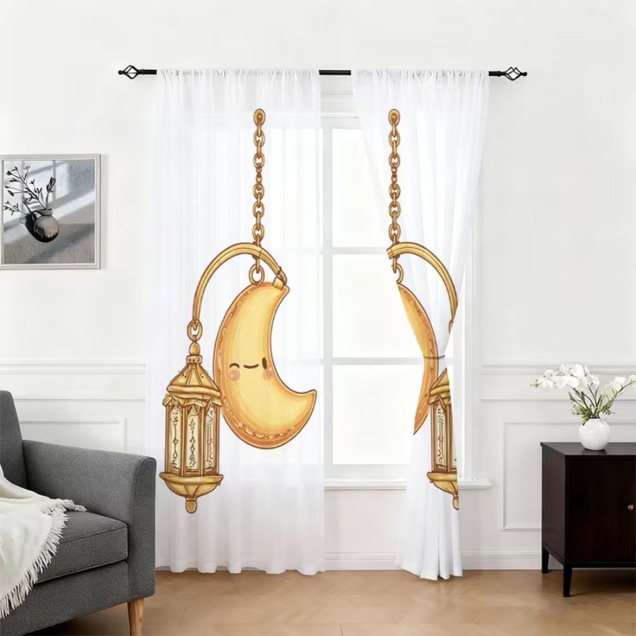 2 szt. Przezroczyste zasłony z – Home Office Lamp recenzja i cena