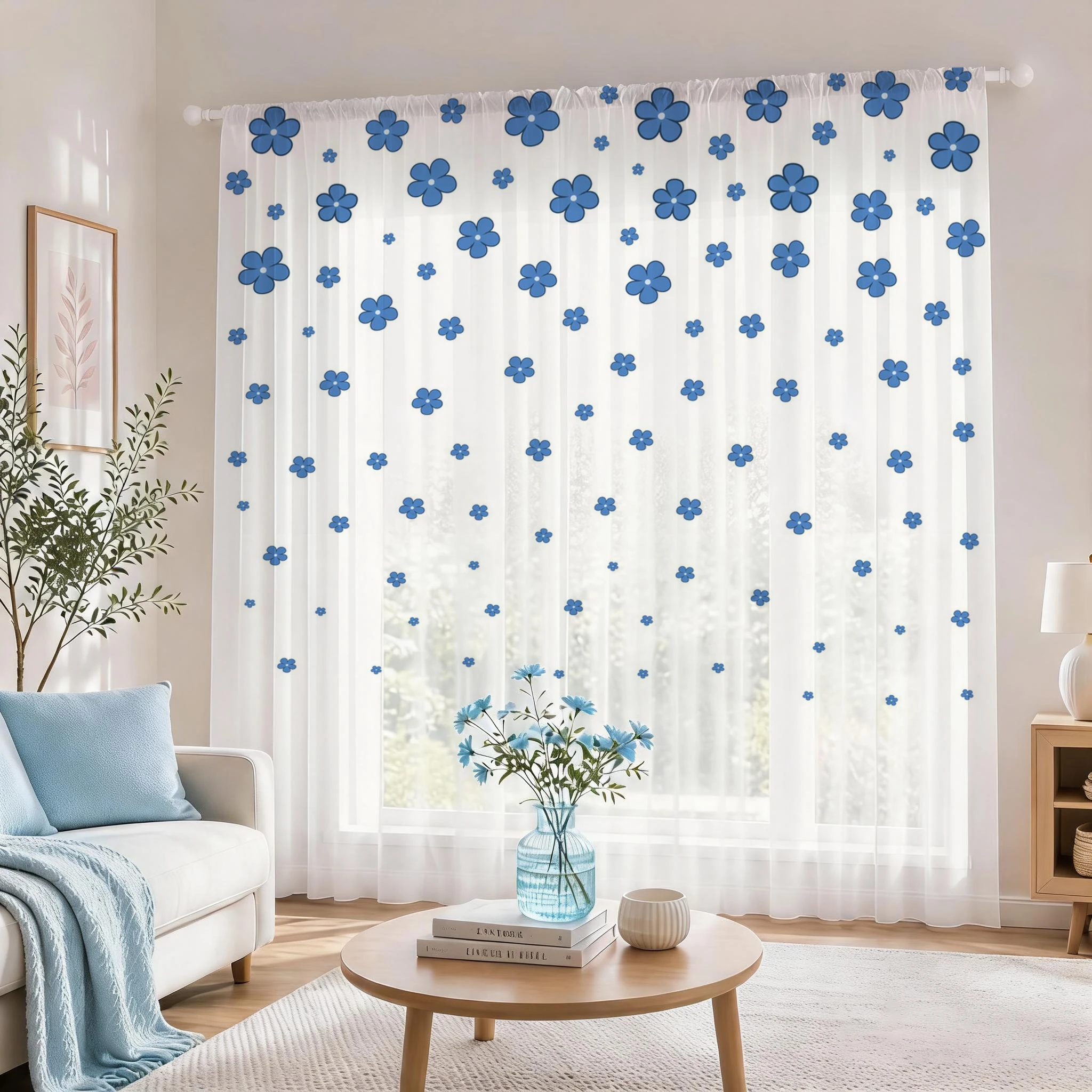 Jasnoniebieska, nowoczesna, gr – Home Office With Plants recenzja i cena