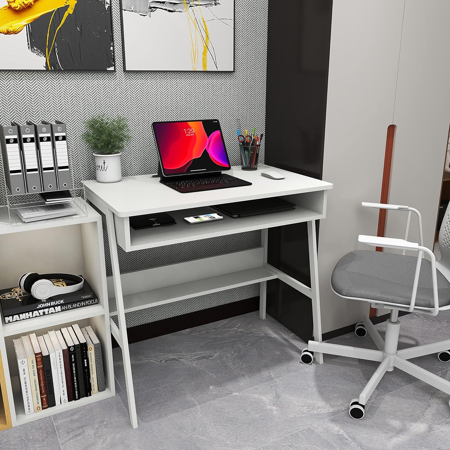 ！@Combohome Meble do domu Biur – Home Office With Two Desks recenzja i cena