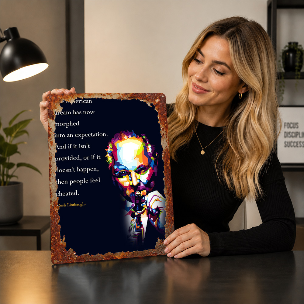 Plakat Metalowy z Cytatami Rus – Home Office Quotes recenzja i cena