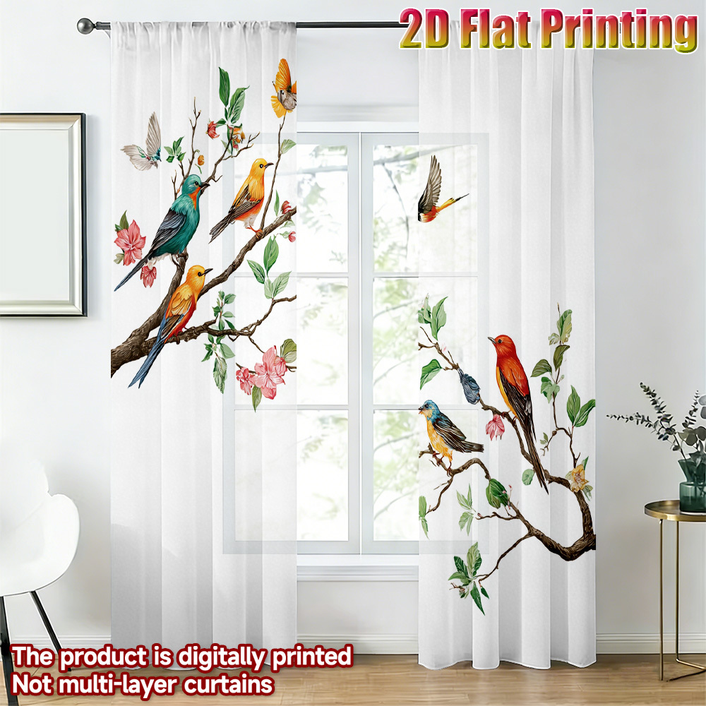 2 sztuki kolorowych zasłon z m – Home Office With Plants recenzja i cena