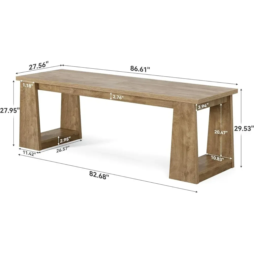 Rustykalne brązowe biurko do d – Home Office With Two Desks recenzja i cena