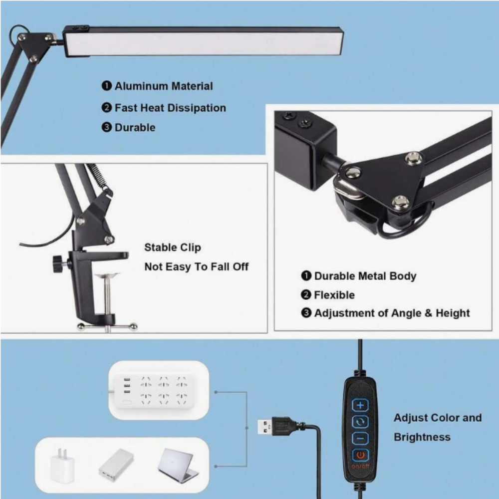 Lampa biurkowa LED do domu, cz – Home Office Lamp recenzja i cena