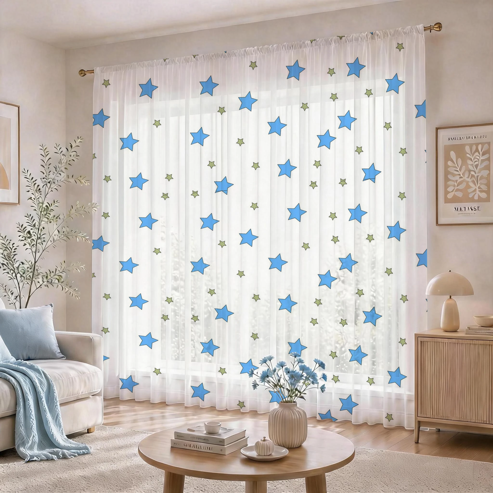 Zasłona woalowa Blue Star Mode – Home Office With Plants recenzja i cena