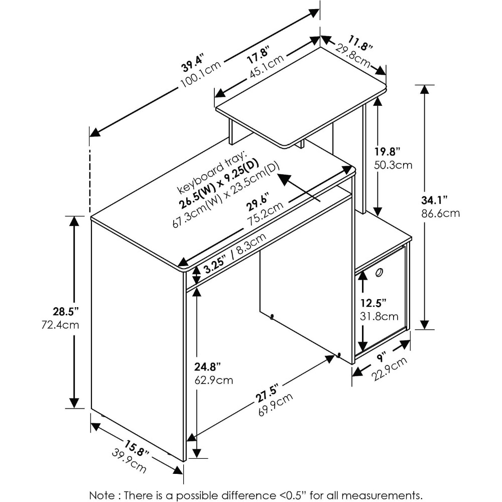 Ekonomiczne, wielofunkcyjne bi – Home Office With Two Desks recenzja i cena